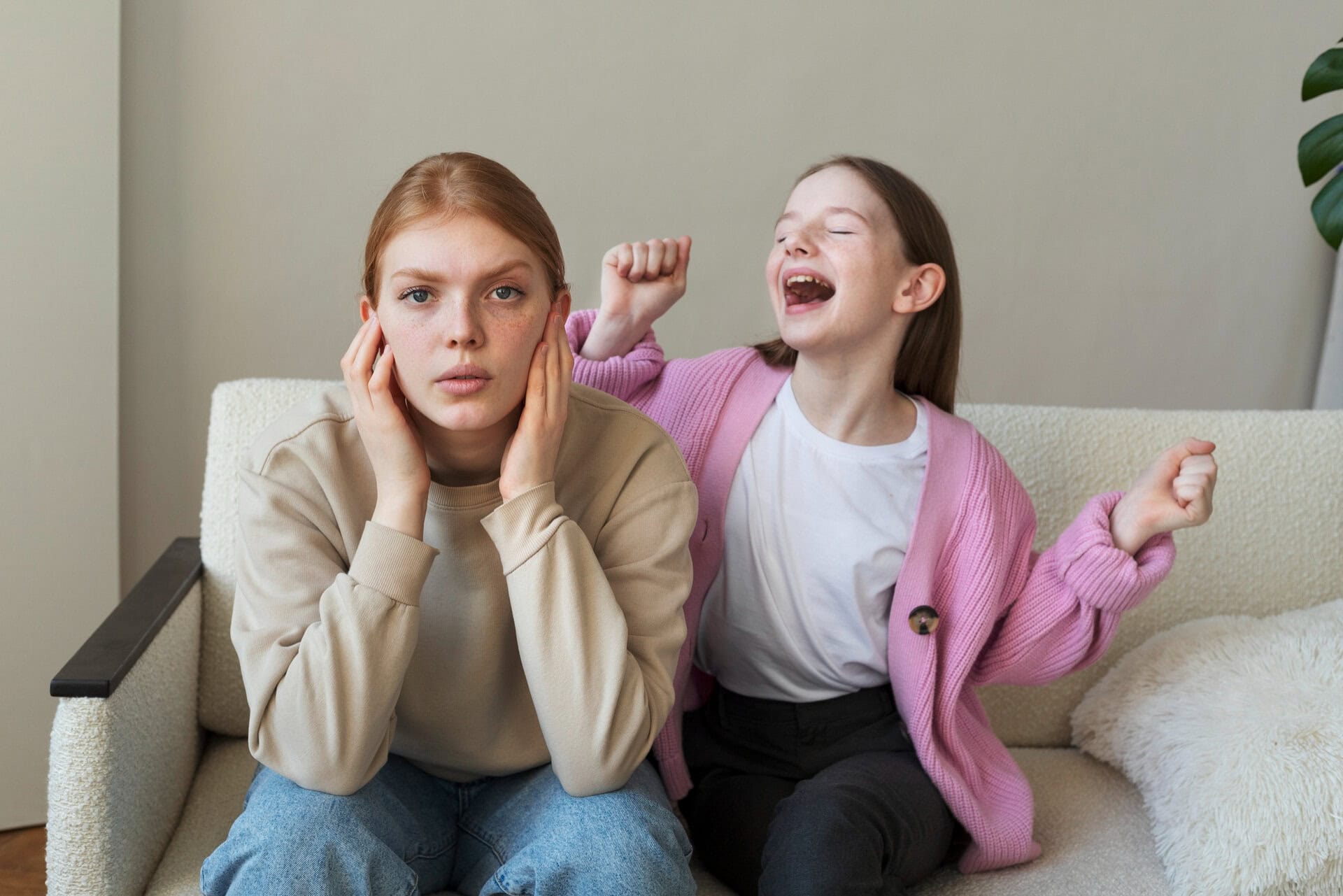 Girl with ADHD Shouting